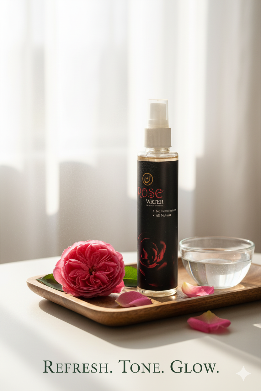 Natural Rose Water Spray - 100% Pure